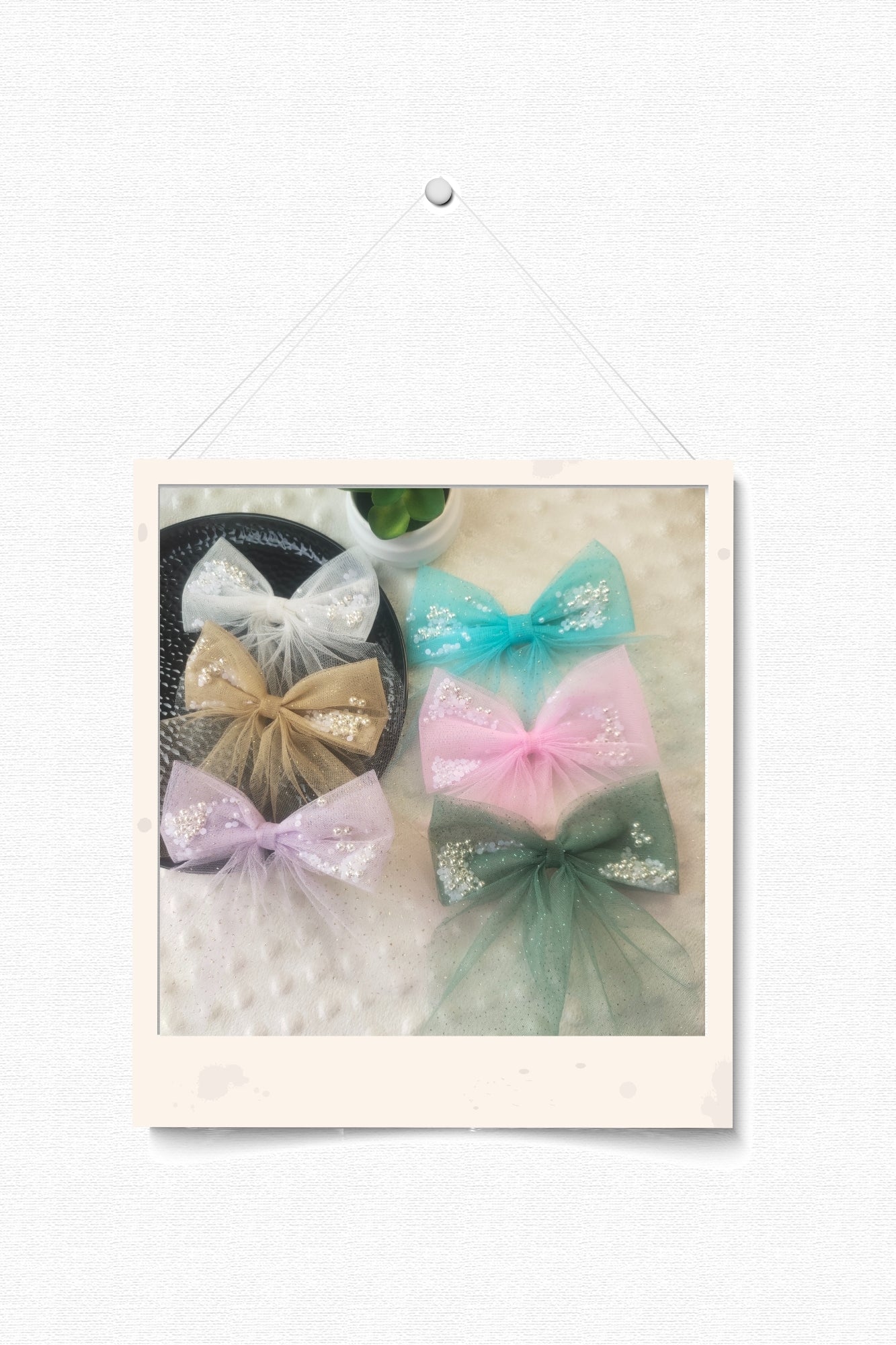 Pearl Hair Bow Clip