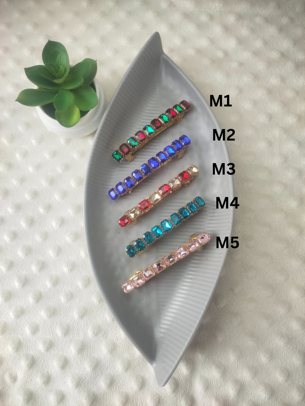 Crystal Stone Centre Clip (Big)