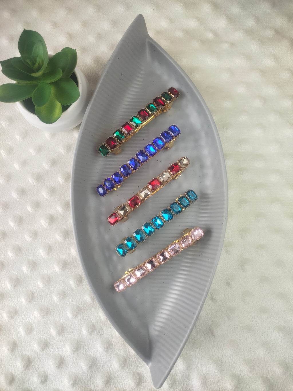 Crystal Stone Centre Clip (Big)