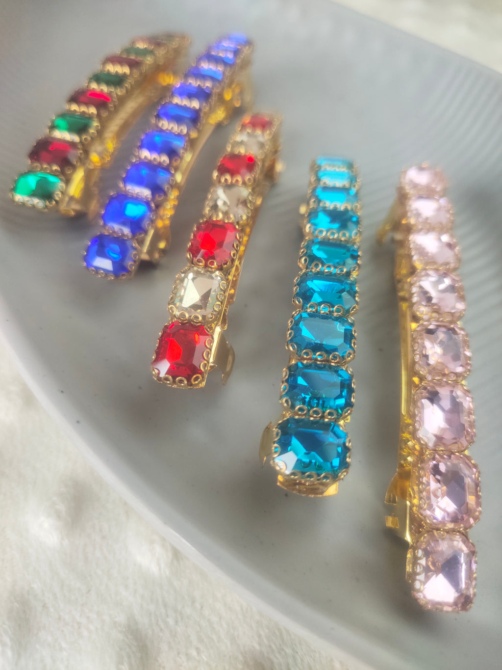 Crystal Stone Centre Clip (Big)