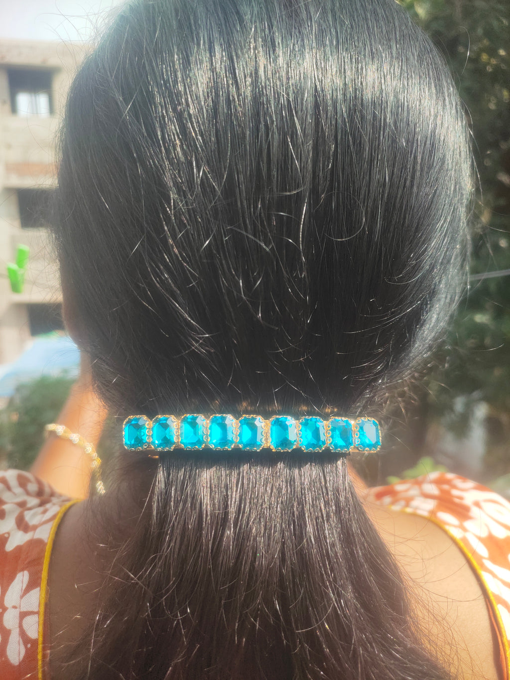 Crystal Stone Centre Clip (Big)