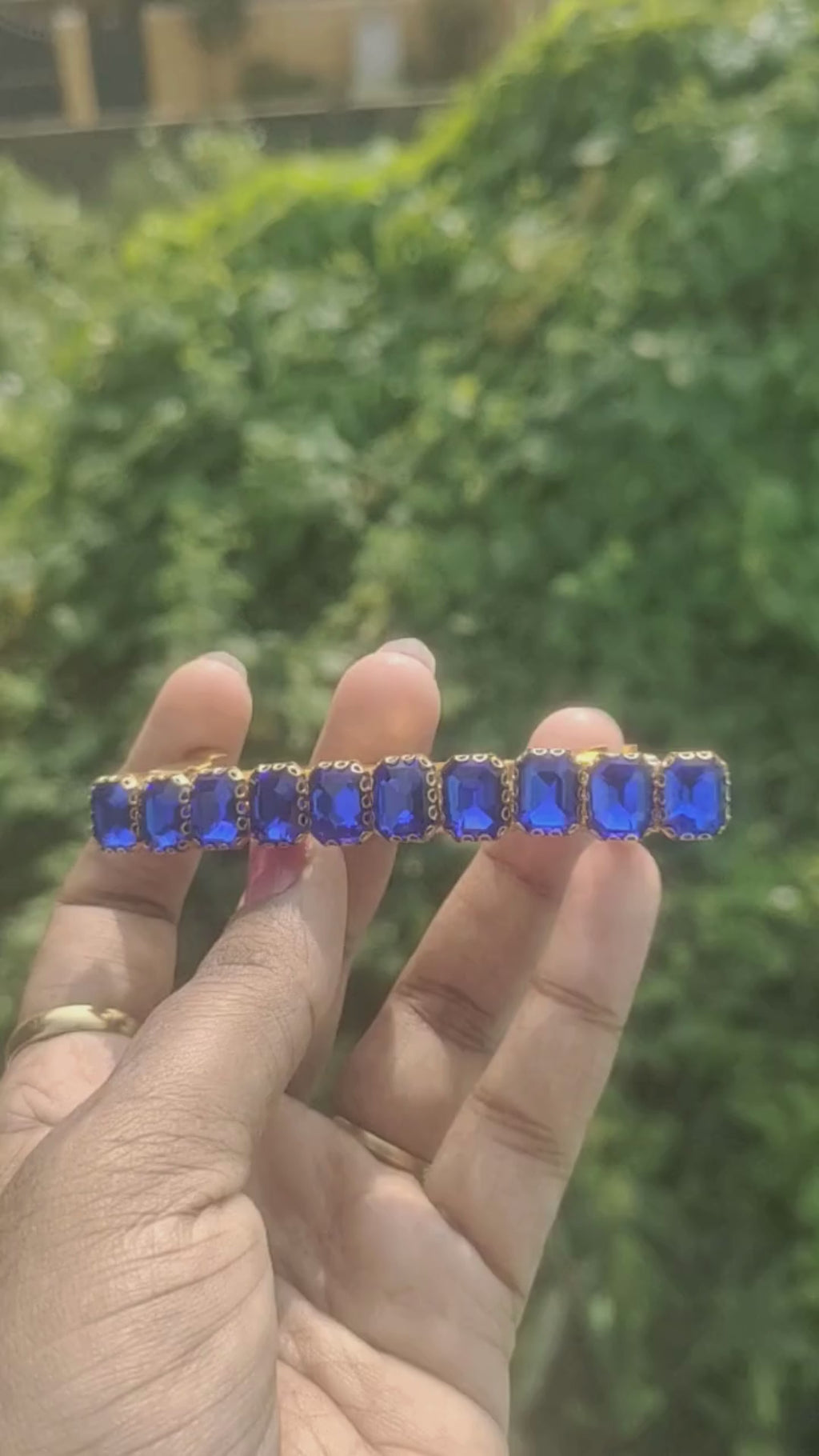 Crystal Stone Centre Clip (Big)